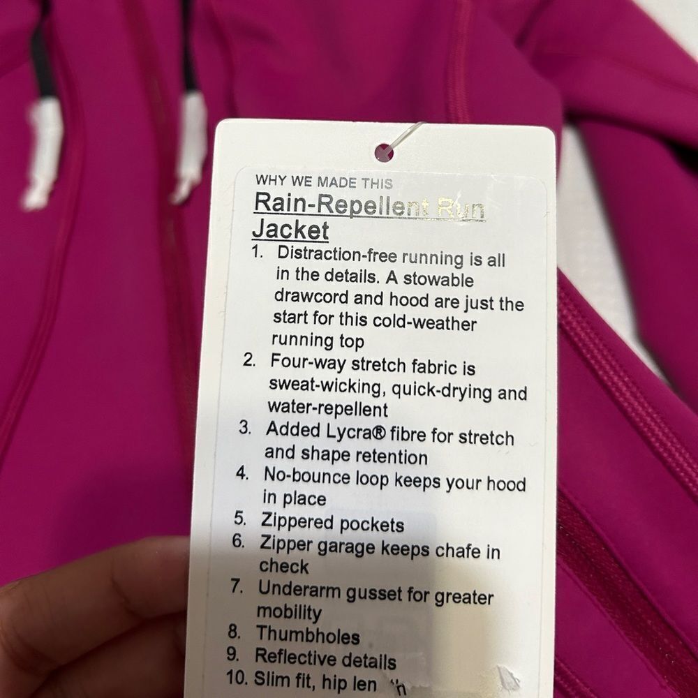 Rain Repellent Run Jacket - Picture 5 of 5